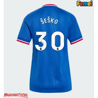 Manchester United Benjamin Sesko #30 Tricou Fotbal Replică 2026-27 Femei Deplasare